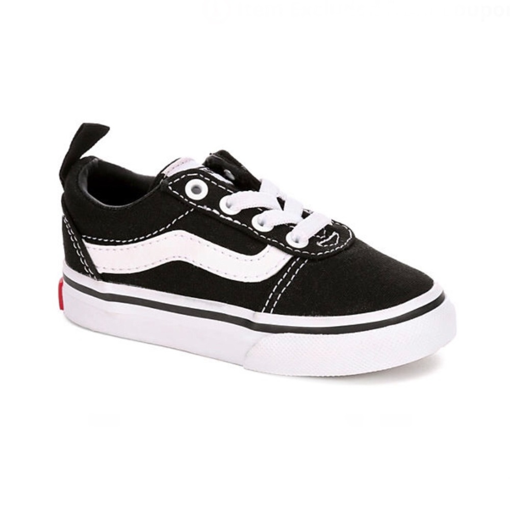 VANS BOYS INFANT WARD SNEAKER - BLACK